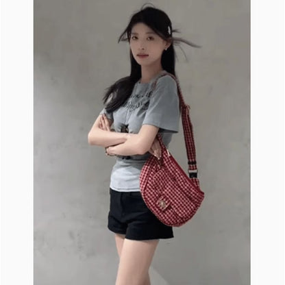 Short-Sleeve Crew Neck Lettering Slim Fit T-Shirt