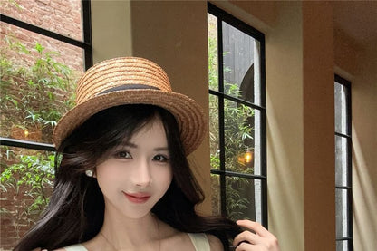 Butterfly Sequin Mesh Panel Padded Crop Slim Fit Tank Top