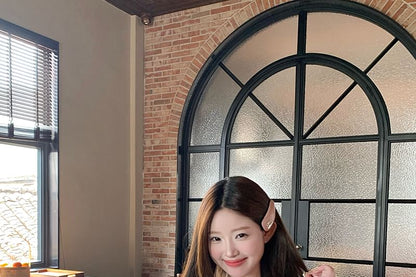 Halter Bow Beaded Lace Panel Slim Fit Camisole Top