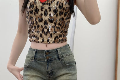 Low Rise Washed Studded Denim Shorts