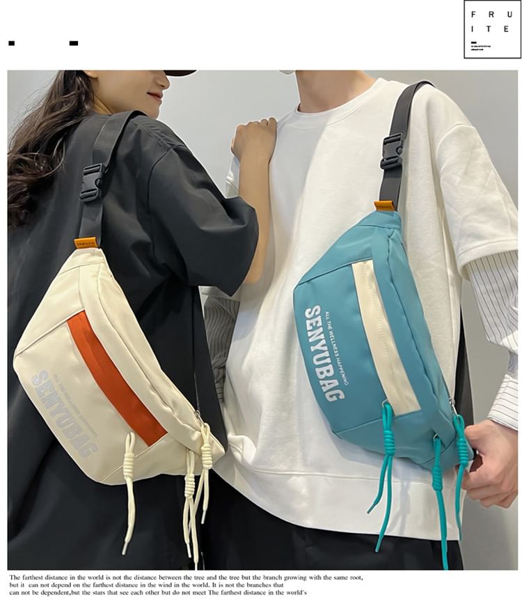 Print Belt Bag Nylon Lettering