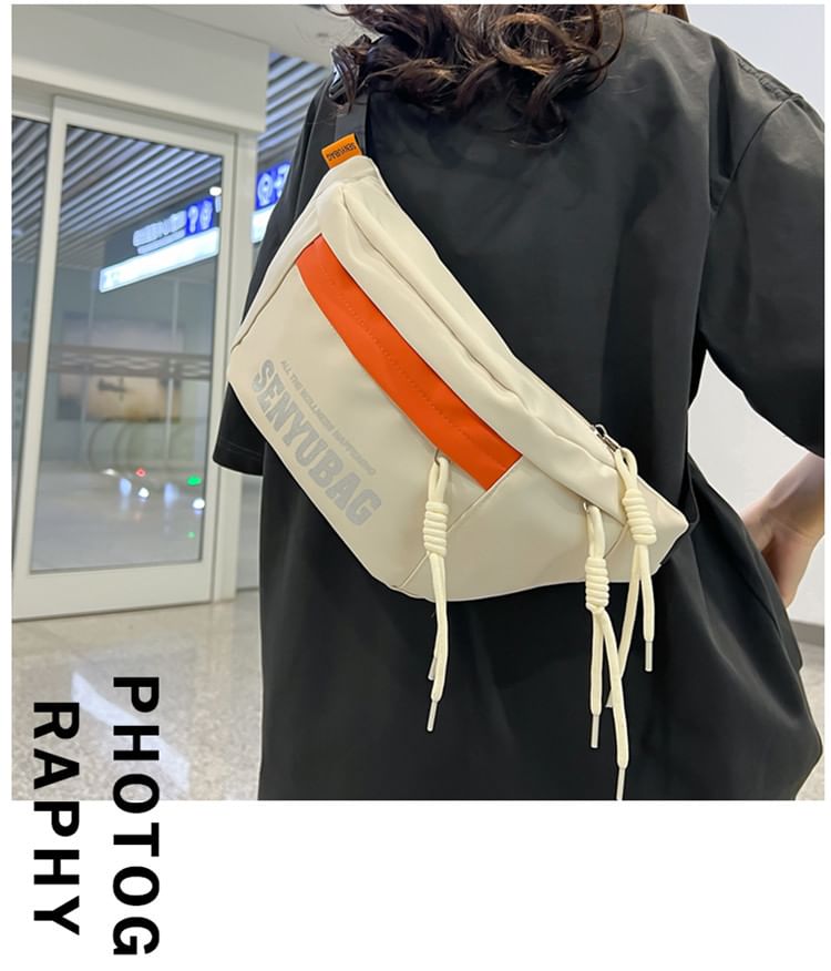 Print Belt Bag Nylon Lettering