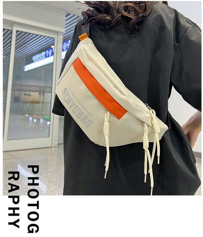 Print Belt Bag Nylon Lettering