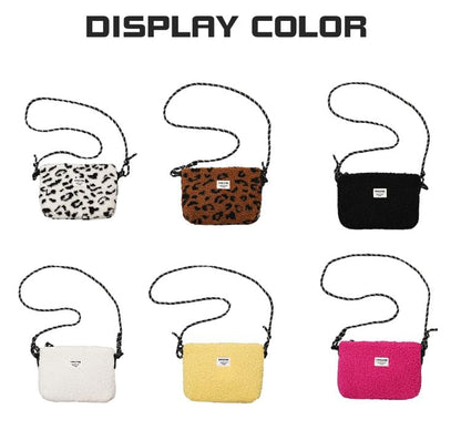 Bag Applique Fleece Crossbody