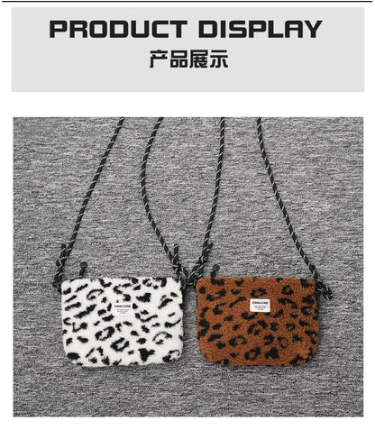 Bag Applique Fleece Crossbody