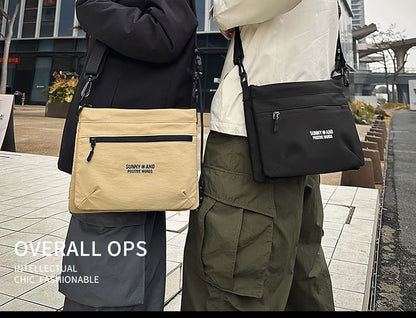 Bag Crossbody Print Nylon Lettering