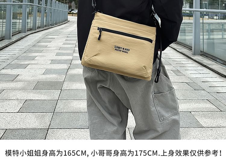 Bag Crossbody Print Nylon Lettering