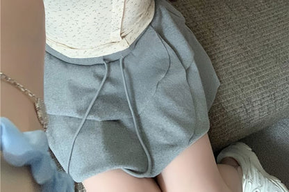 V-Neck Button Panel Lace Tank Top