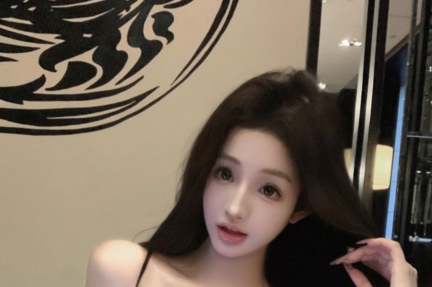 Glitter Bow Rhinestone Cami Top