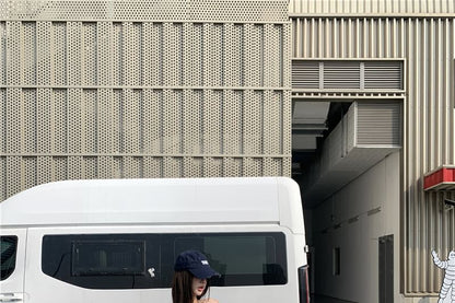 Long-Sleeve Off Shoulder Plain Crop T-Shirt / Mini A-Line Skirt