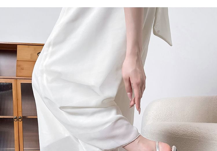 High Heel Rhinestone Pointy Slingback Sandals