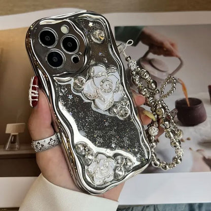 Floral Metallic Phone Case / Strap / Set
