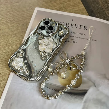 Floral Metallic Phone Case / Strap / Set