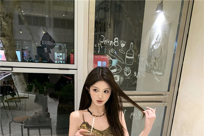 Patterned Print Asymmetrical Camisole Top