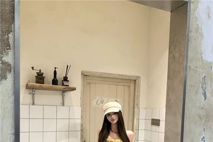 Patterned Print Asymmetrical Camisole Top