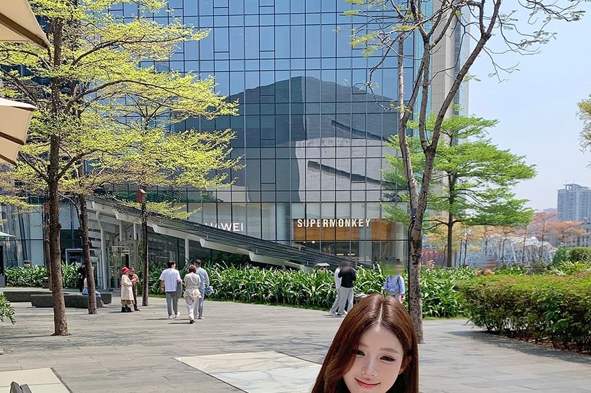 Halter Plain Ruffle Keyhole Top