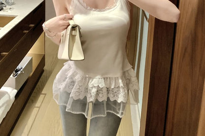 Lace Trim Camisole Top