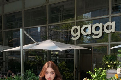 Long Sleeve V-Neck Plain Ruffle Tie Front Lace Trim Blouse / Mini Pencil Skirt