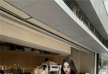 Long Sleeve V-Neck Plain Ruffle Bow Blouse