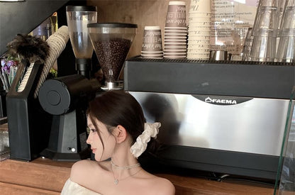 Short Sleeve Off Shoulder Plain Ruffle Blouse