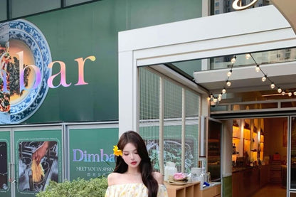 Long Sleeve Off Shoulder Floral Print Ruffle Blouse / High Waist Shorts