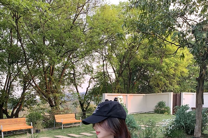 Short Sleeve Patterned Print Mock Two Piece Asymmetrical Tee