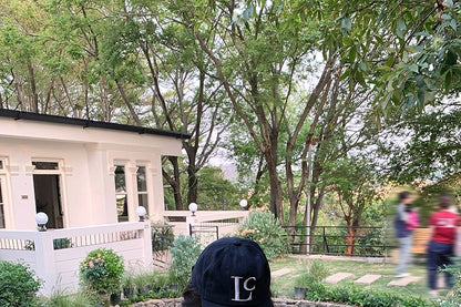 Short Sleeve Patterned Print Mock Two Piece Asymmetrical Tee