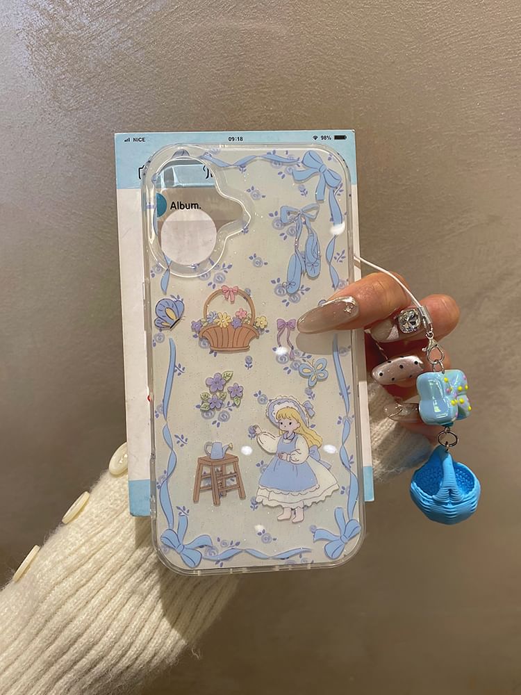 Girl Phone Case / Charm / Set