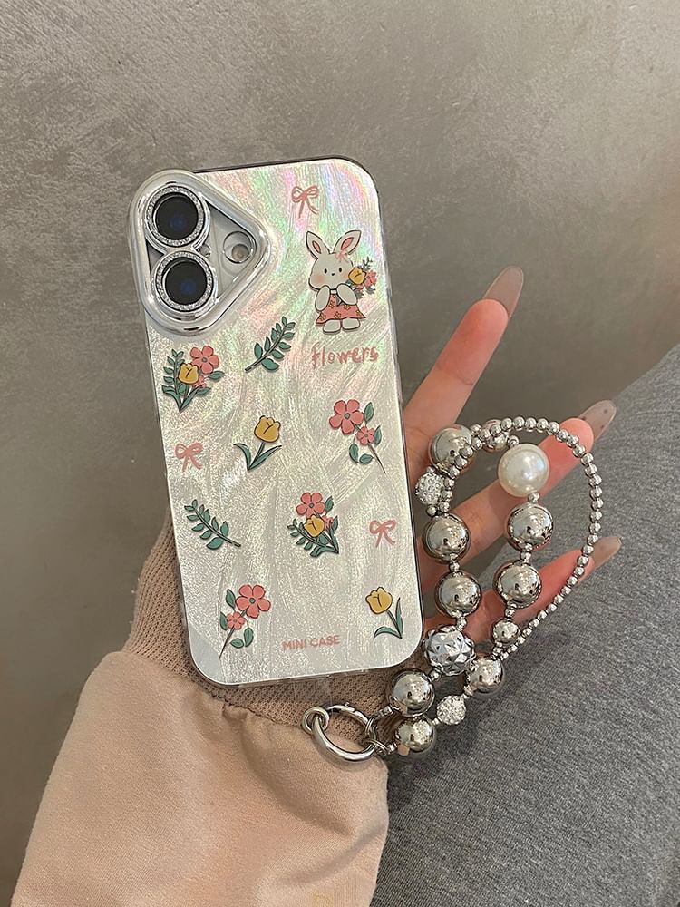 Rabbit Floral Phone Case / Strap / Set