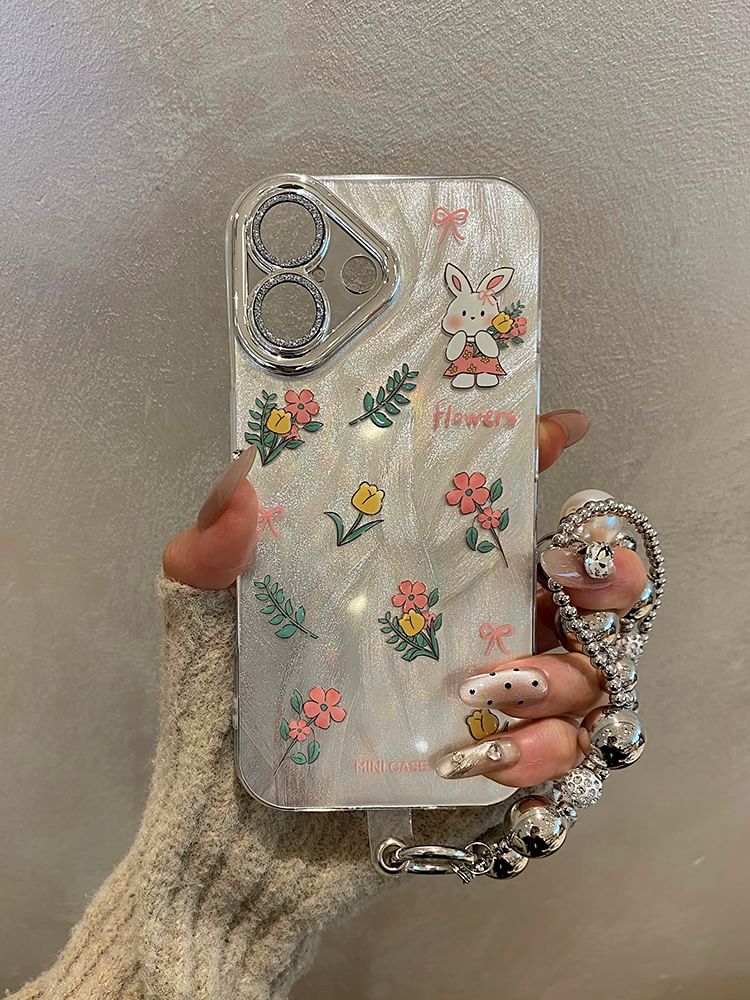 Rabbit Floral Phone Case / Strap / Set
