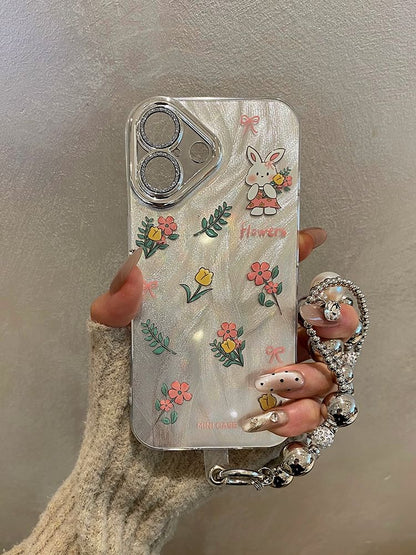 Rabbit Floral Phone Case / Strap / Set