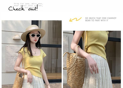 High Waist Lace Midi A-Line Skirt