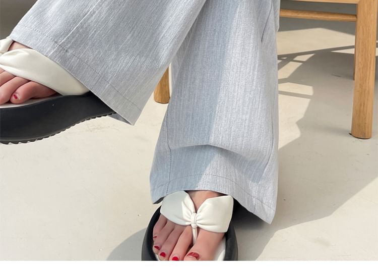 High Waist Washed Wide Leg Jeans (Various Designs)