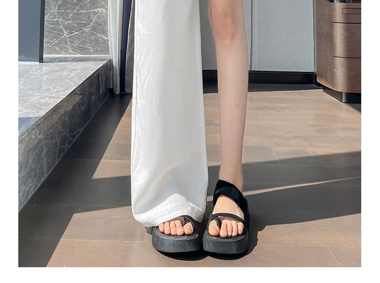 Drawstring Waist Plain Wide Leg Pants (Various Designs)