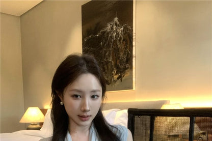 Top Pencil High Rise Skirt Mini Tie-Neck Lace / Plain Tank