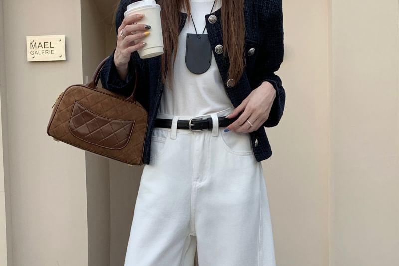 Low Waist Washed Wide Leg Jeans