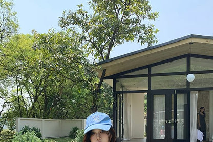 Long-Sleeve One-Shoulder Plain Asymmetrical T-Shirt