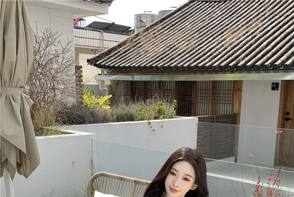 Sheer Embroidered Jacket Flower Zip