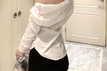 Long-Sleeve Plain Shirt