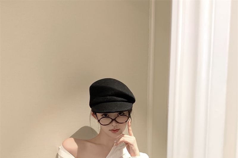 Long-Sleeve Plain Shirt