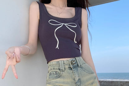 High Waist Washed Denim Shorts