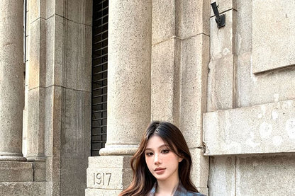 Plaid Button-Up Shirt