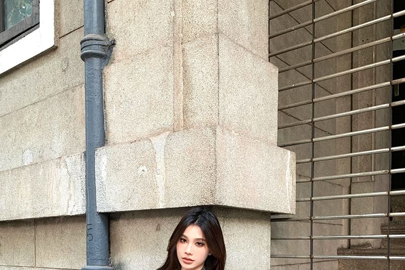 Plaid Button-Up Shirt