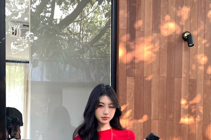 Short-Sleeve Crew Neck Plain Crop Tee / Low Rise Rhinestone Buckled Shorts