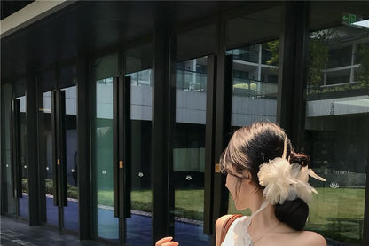 One-Shoulder Crop Lace Top