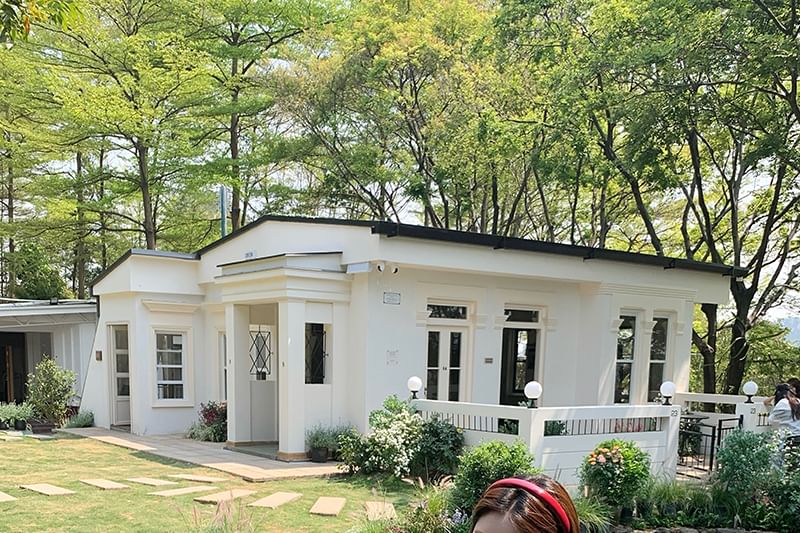 Halter-Neck Striped Shirred Button-Up Shirt