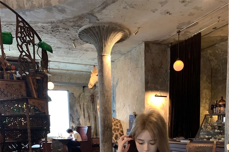 Off-Shoulder Plain Ruffled Shirred Blouse / High Rise Mini A-Line Skirt