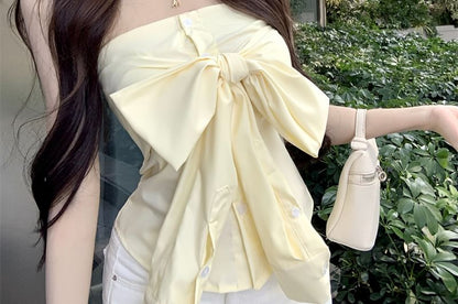 Plain Bow Tube Top
