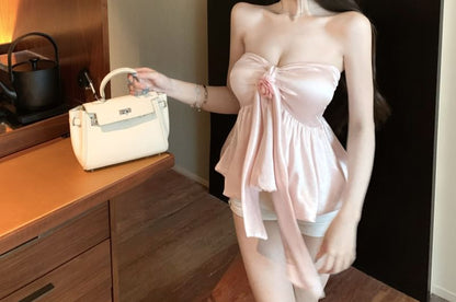 Plain Floral Tube Top