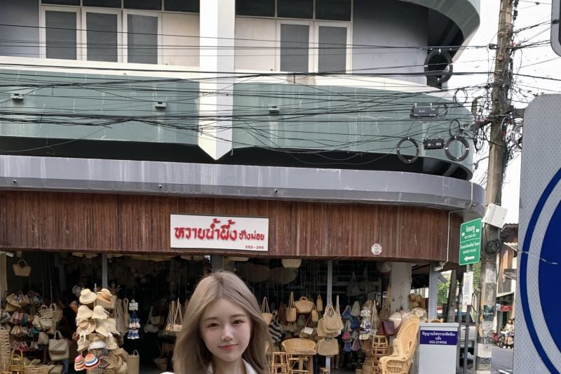 Puff-Sleeve Floral Embroidered Button-Up Tie-Side Mini A-Line Dress